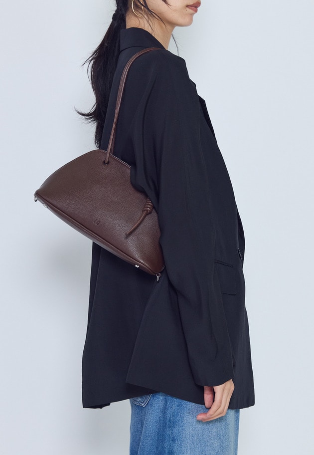 【予約】＜＆MyuQ (アンドミューク)＞"HACO"ショルダーバッグ 詳細画像 Dark brown 1