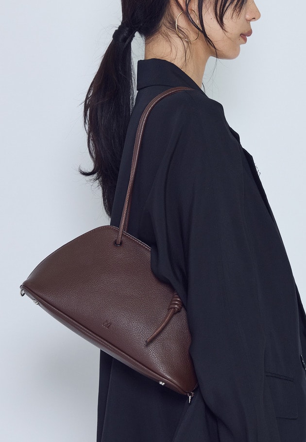 【予約】＜＆MyuQ (アンドミューク)＞"HACO"ショルダーバッグ 詳細画像 Dark brown 2