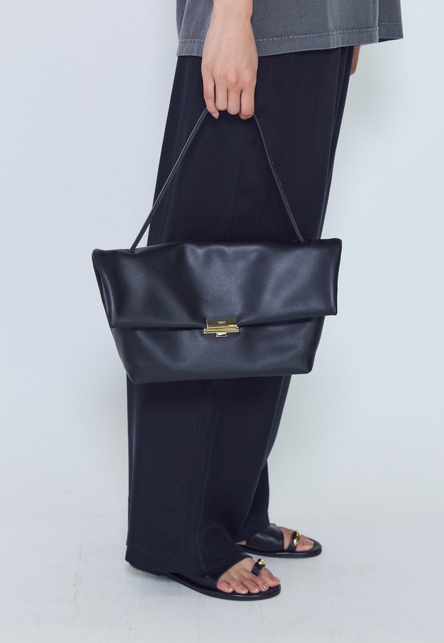 ＜PUNTI（プンティ）＞&ldquo;GRAFT-FLAP&rdquo;ショルダーバッグ 詳細画像 Black 2