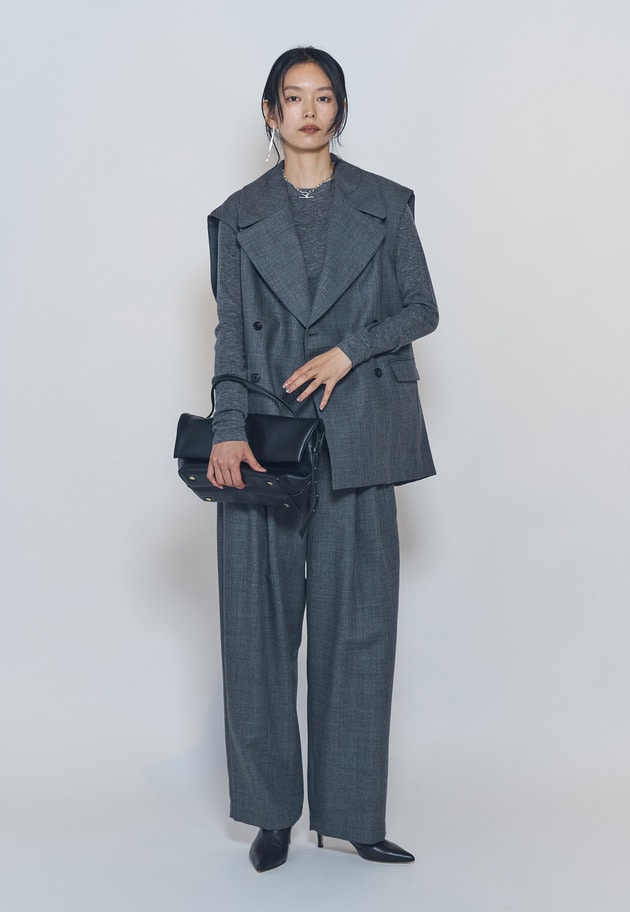 ＜PUNTI（プンティ）＞&ldquo;GRAFT-FLAP&rdquo;ショルダーバッグ 詳細画像 Black 5