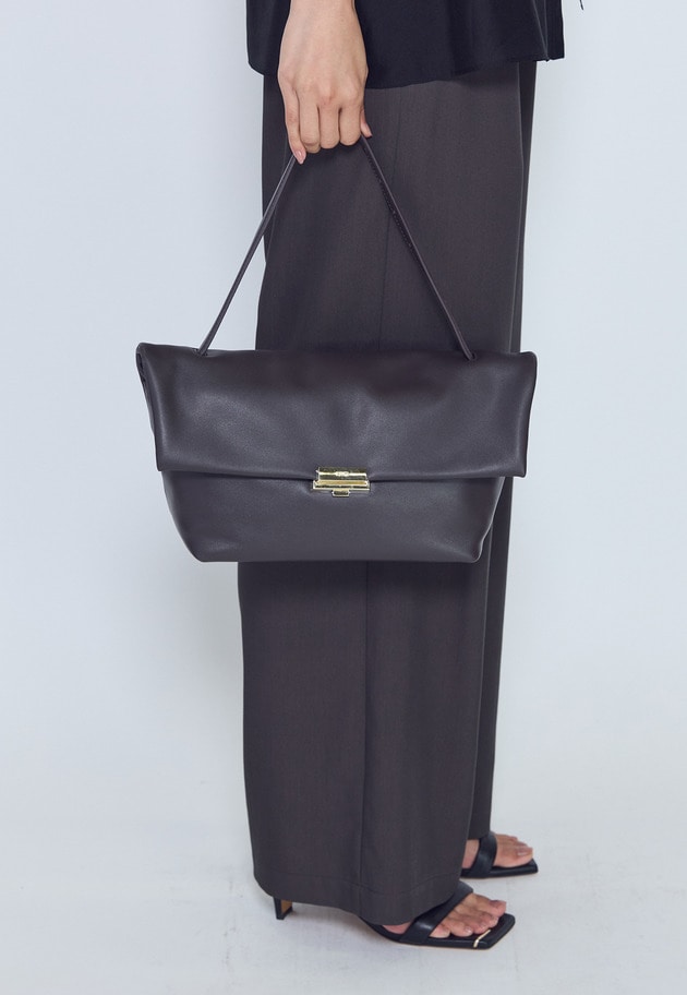 ＜PUNTI（プンティ）＞&ldquo;GRAFT-FLAP&rdquo;ショルダーバッグ 詳細画像 Dark Brown 1