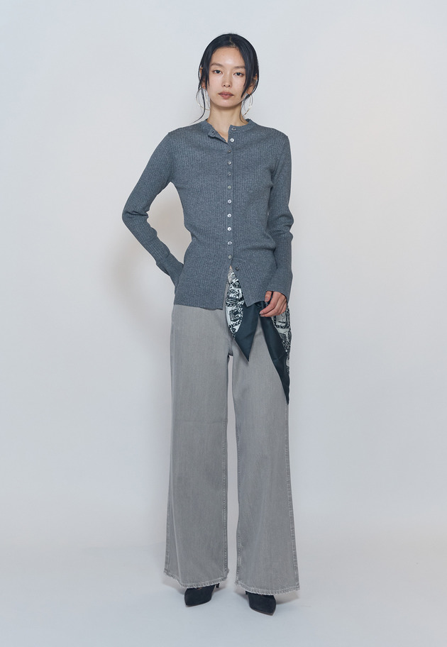 ＜upper hights / アッパーハイツ＞"THE LAUREN"デニムパンツ 詳細画像 Light gray 3