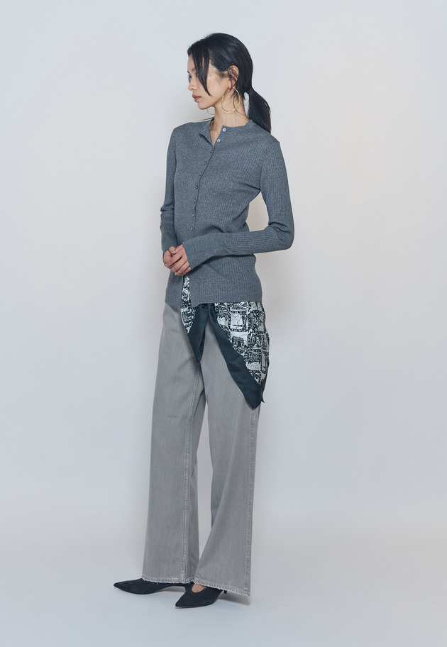 ＜upper hights / アッパーハイツ＞"THE LAUREN"デニムパンツ 詳細画像 Light gray 7