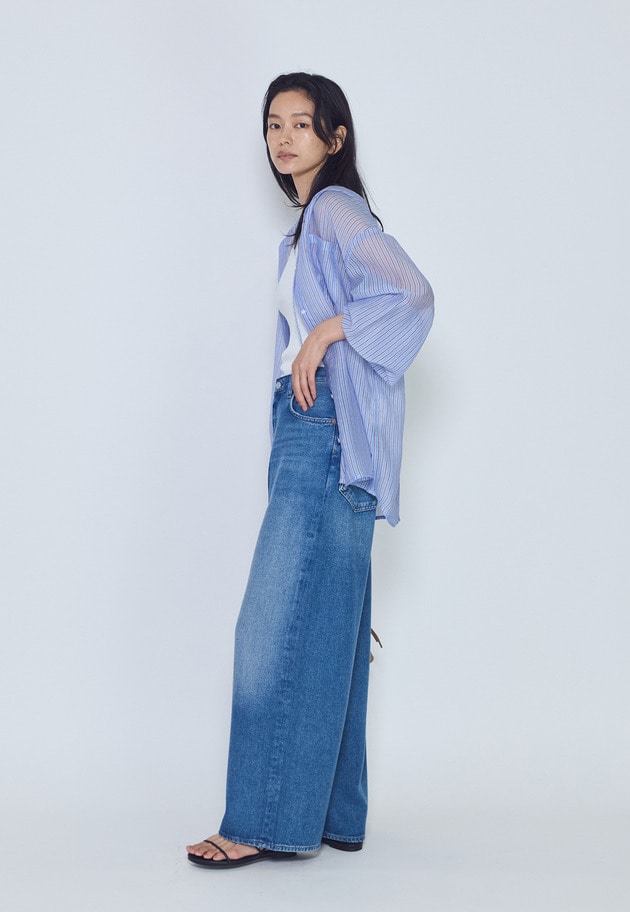 【予約】＜AGOLDE （エーゴールド―イー）＞"ROUNDED BAGGY"デニムパンツ 詳細画像 Blue 4