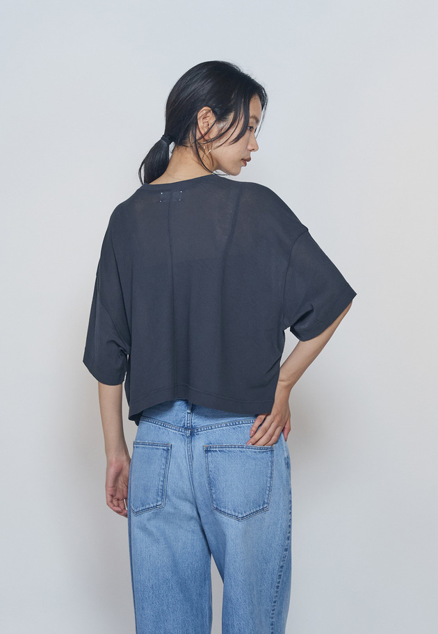 ＜upper hights / アッパーハイツ＞"SHORELINE WIDE TEE"カットソー 詳細画像 Charcoal 2