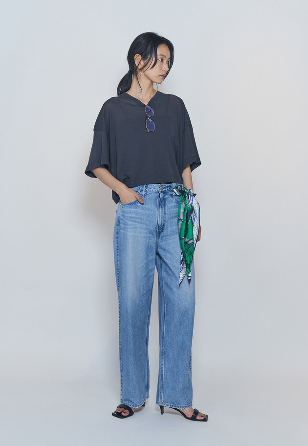 ＜upper hights / アッパーハイツ＞"SHORELINE WIDE TEE"カットソー 詳細画像 Charcoal 4