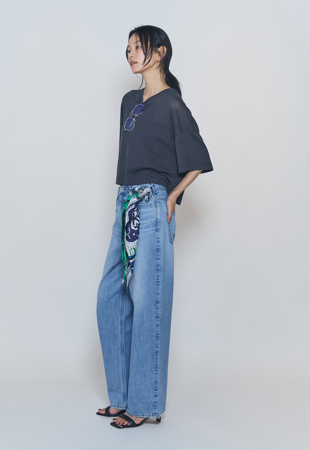 ＜upper hights / アッパーハイツ＞"SHORELINE WIDE TEE"カットソー 詳細画像 Charcoal 5