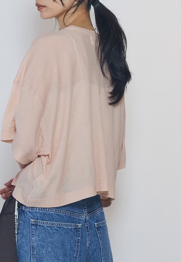 ＜upper hights / アッパーハイツ＞"SHORELINE WIDE TEE"カットソー 詳細画像 Pink 2
