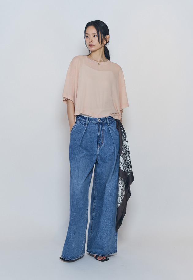 ＜upper hights / アッパーハイツ＞"SHORELINE WIDE TEE"カットソー 詳細画像 Pink 3