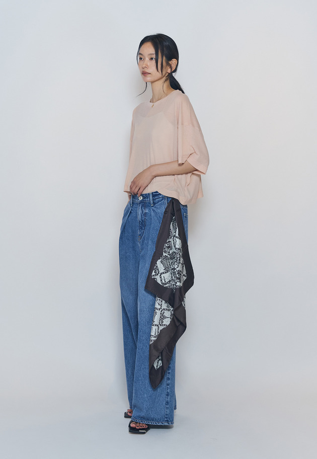 ＜upper hights / アッパーハイツ＞"SHORELINE WIDE TEE"カットソー 詳細画像 Pink 4