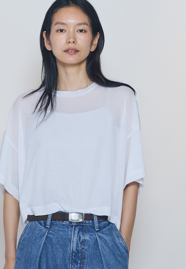 ＜upper hights / アッパーハイツ＞"SHORELINE WIDE TEE"カットソー 詳細画像 White 1