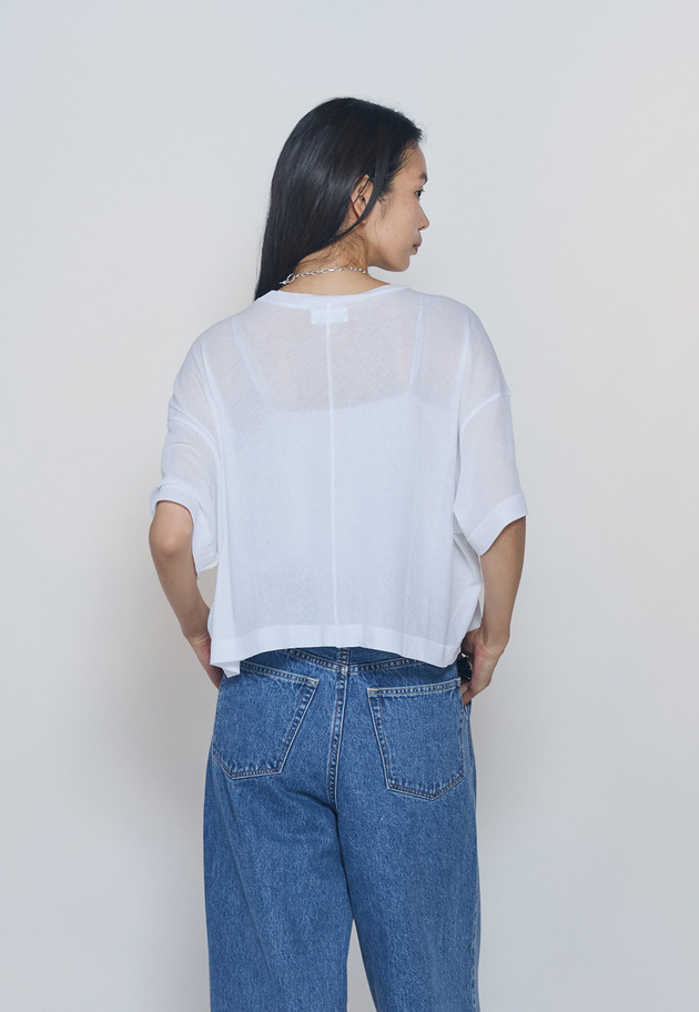 ＜upper hights / アッパーハイツ＞"SHORELINE WIDE TEE"カットソー 詳細画像 White 2