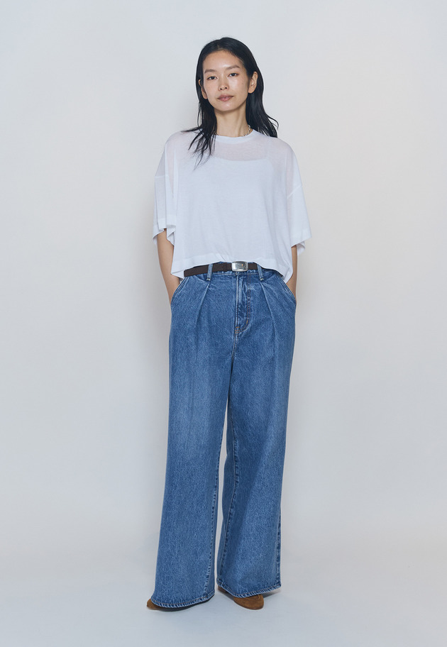 ＜upper hights / アッパーハイツ＞"SHORELINE WIDE TEE"カットソー 詳細画像 White 3