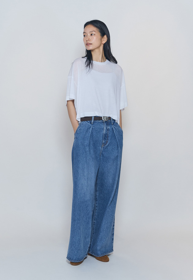 ＜upper hights / アッパーハイツ＞"SHORELINE WIDE TEE"カットソー 詳細画像 White 4