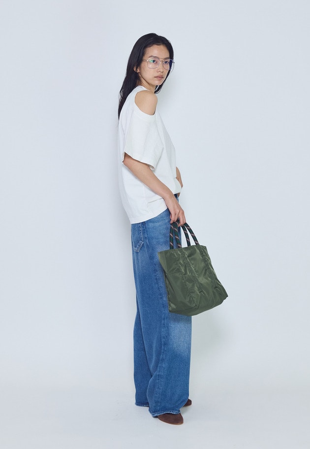 【予約】＜AGOLDE （エーゴールド―イー）＞ショルダーカットTシャツ 詳細画像 White 7
