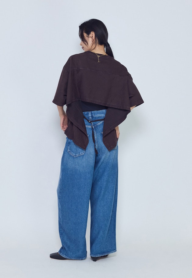 【予約】＜AGOLDE （エーゴールド―イー）＞"THEO"Tシャツ  詳細画像 Brown 5