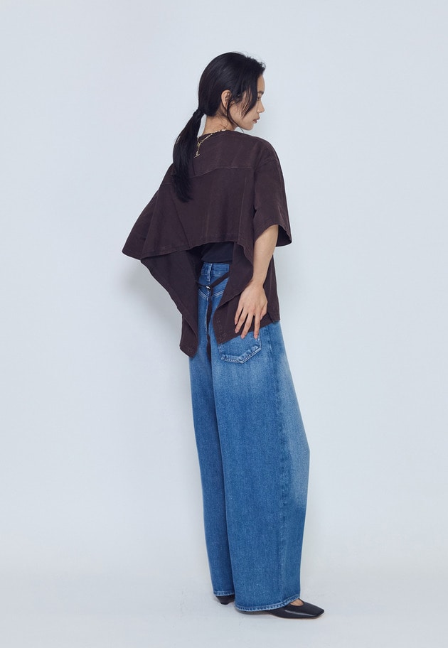 【予約】＜AGOLDE （エーゴールド―イー）＞"THEO"Tシャツ  詳細画像 Brown 6