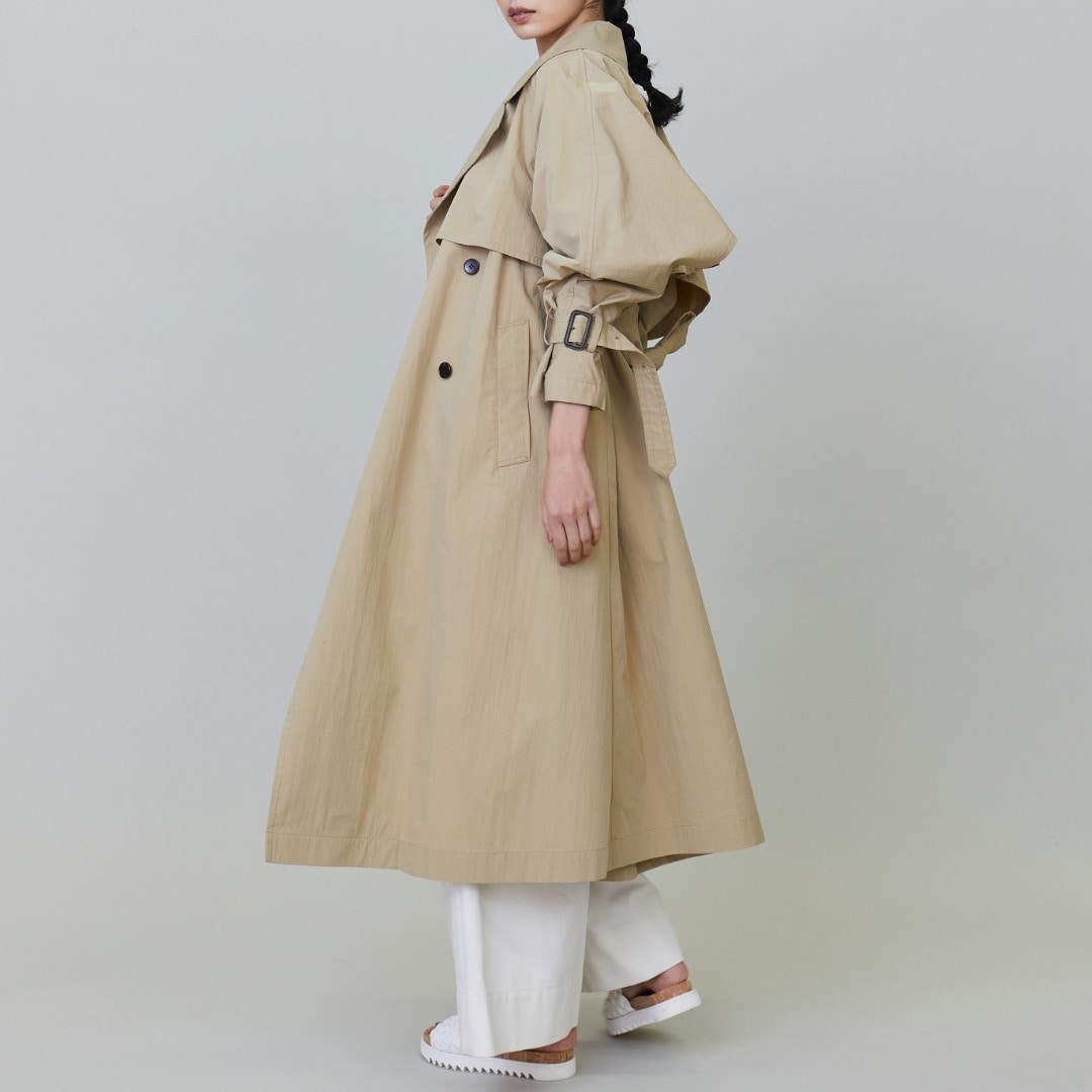 プルミエアロンディスモン ドライコットンギャバジントレンチコート