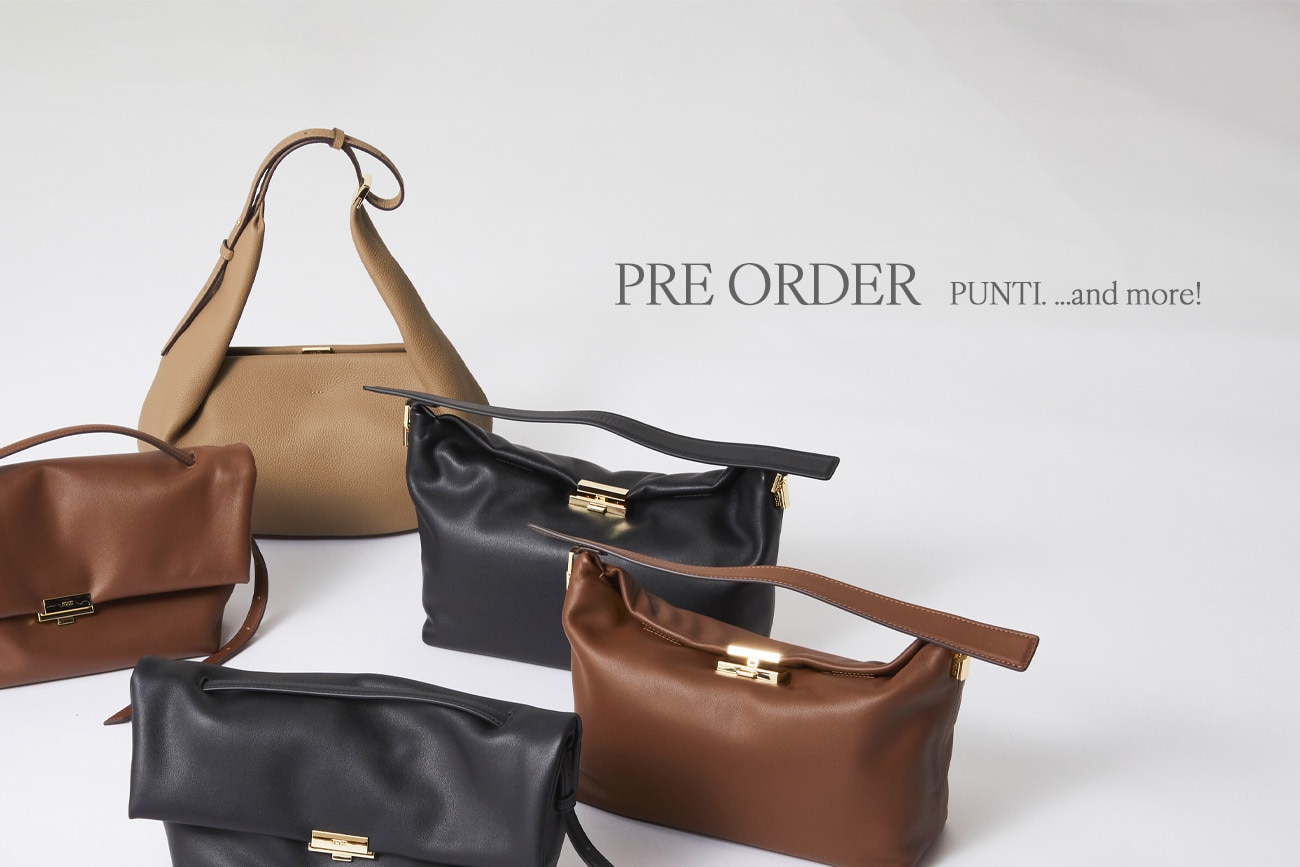 【PRE ORDER】PUNTIの新作バッグやオリジナルアイテムも！