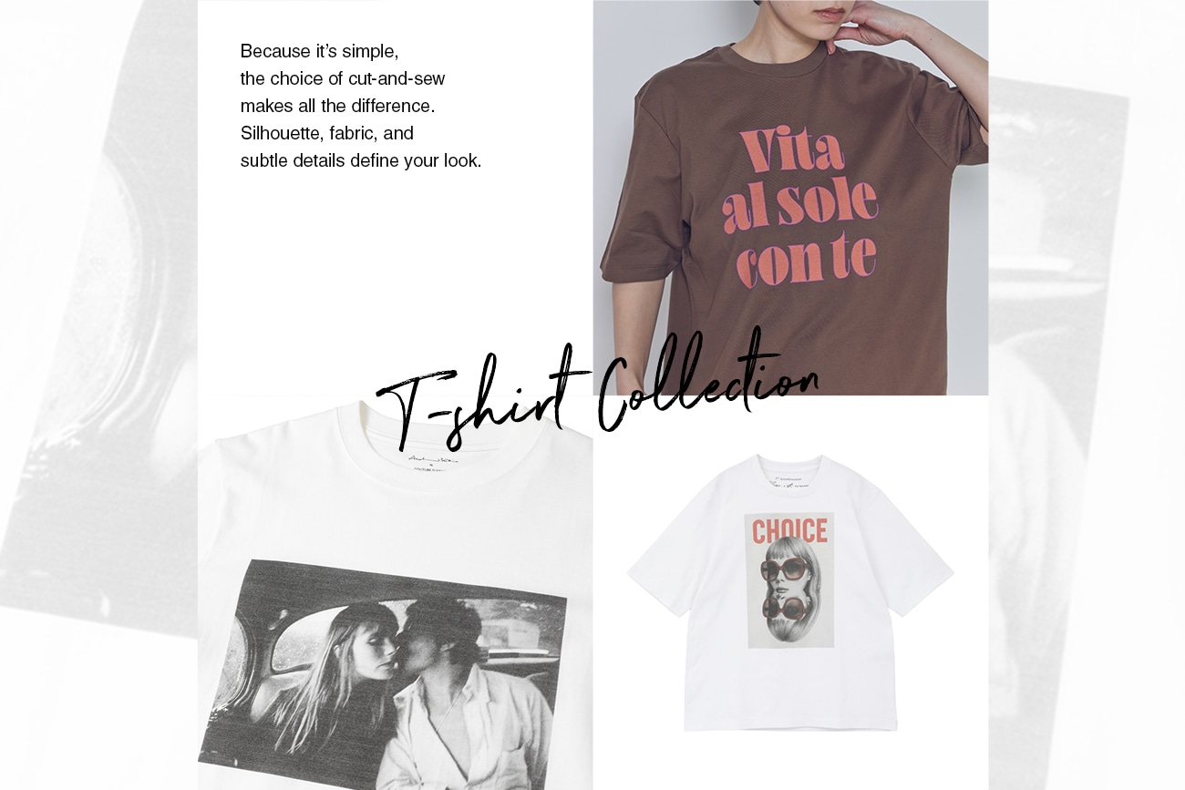 これからの季節に主役を担えるＴシャツリスト