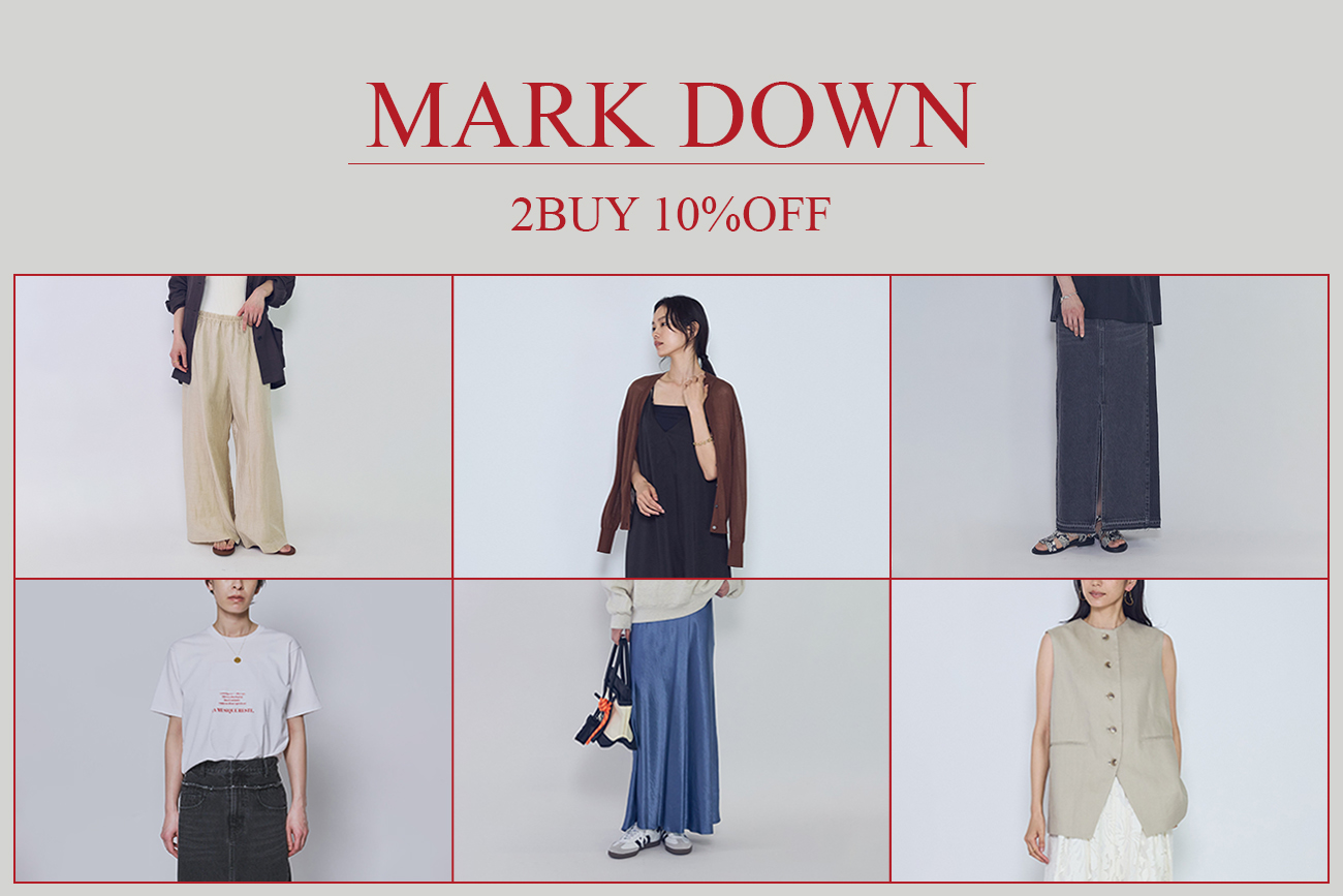 2BUY10％OFF同時開催！セール対象品がさらにマークダウン